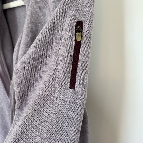 Eddie Bauer Lavender Knit Full Zip Mock Neck Jacket Sweater Women's Size Smalll - Picture 5 of 12